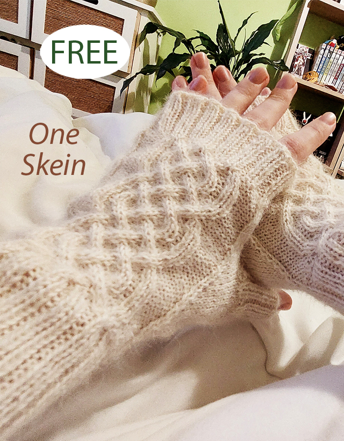 Free Celtic Fingerless Gloves Knitting Pattern 