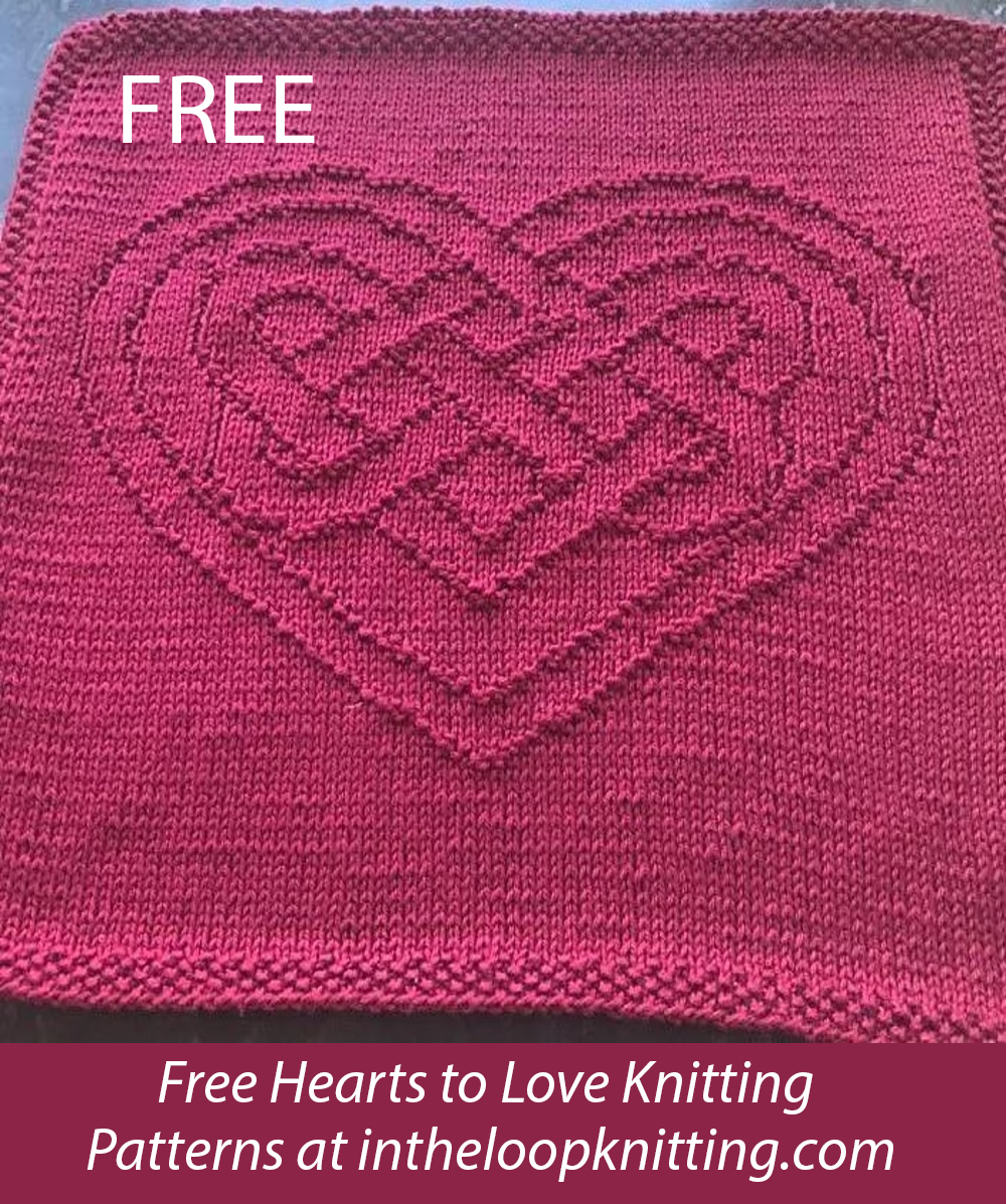 Celtic Heart Free Knitting Pattern