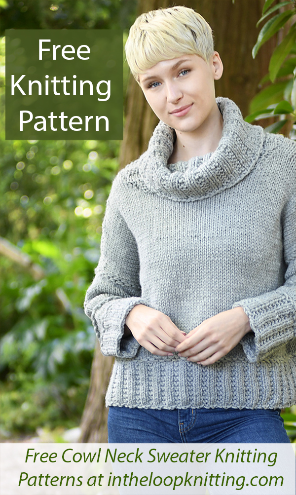 Free Sweater Knitting Pattern Chainlink Pullover