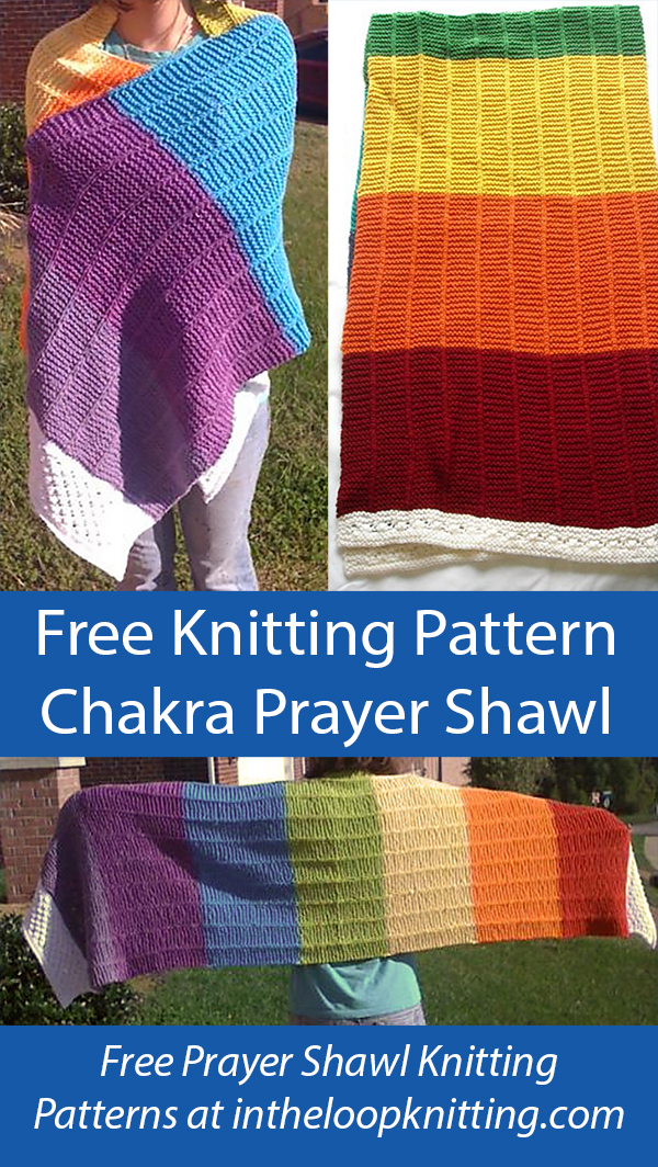 Free Prayer Shawl Knitting Pattern Chakra Prayer Shawl
