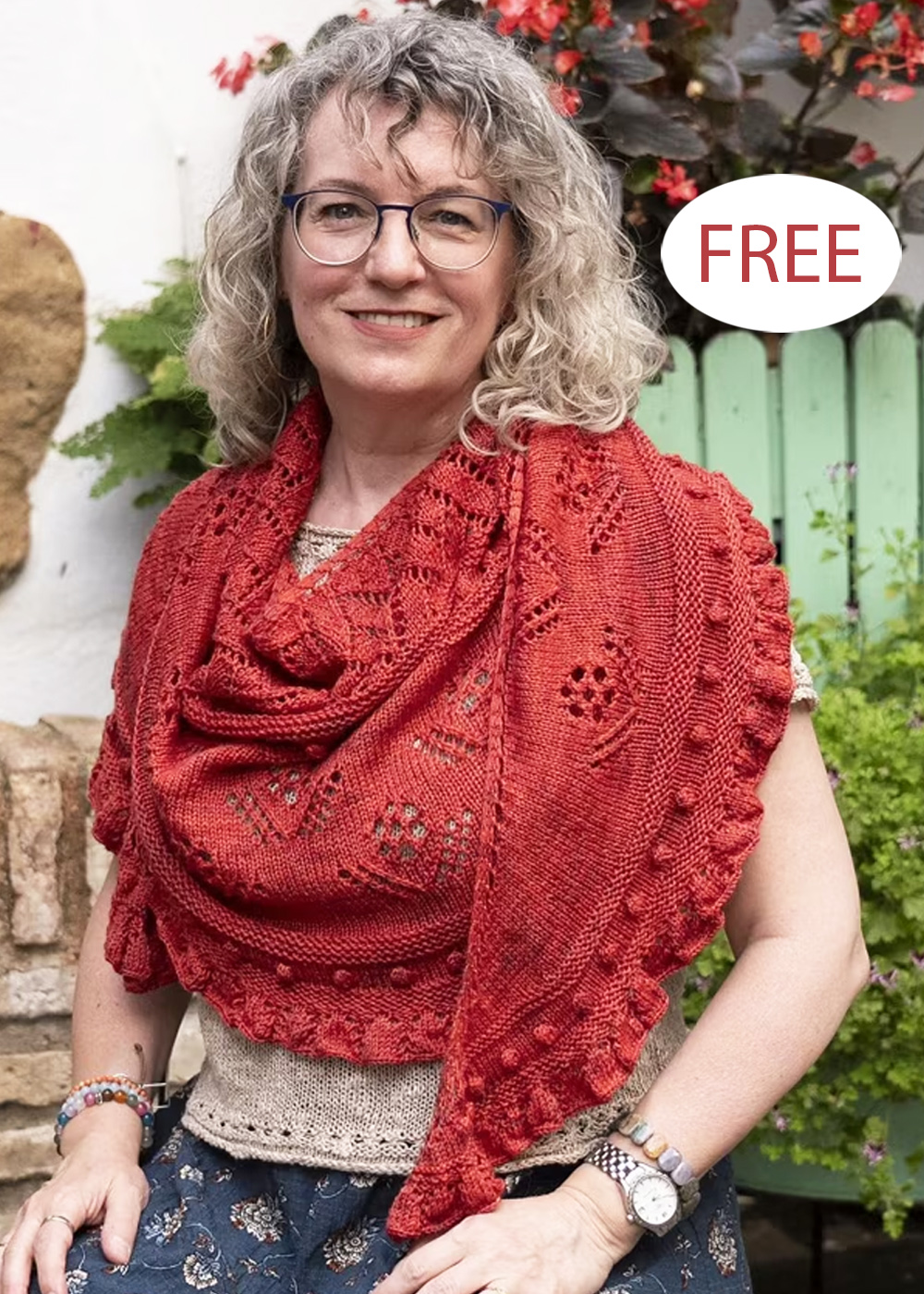 Free May in Córdoba Shawl Knitting Pattern