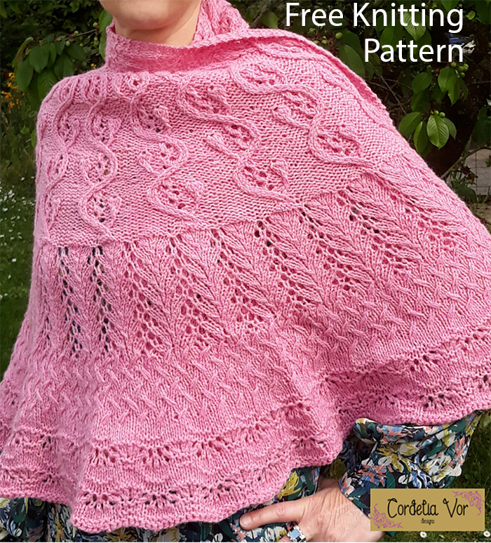 Free Châle Jasmin Jasmine Shawl Knitting Pattern