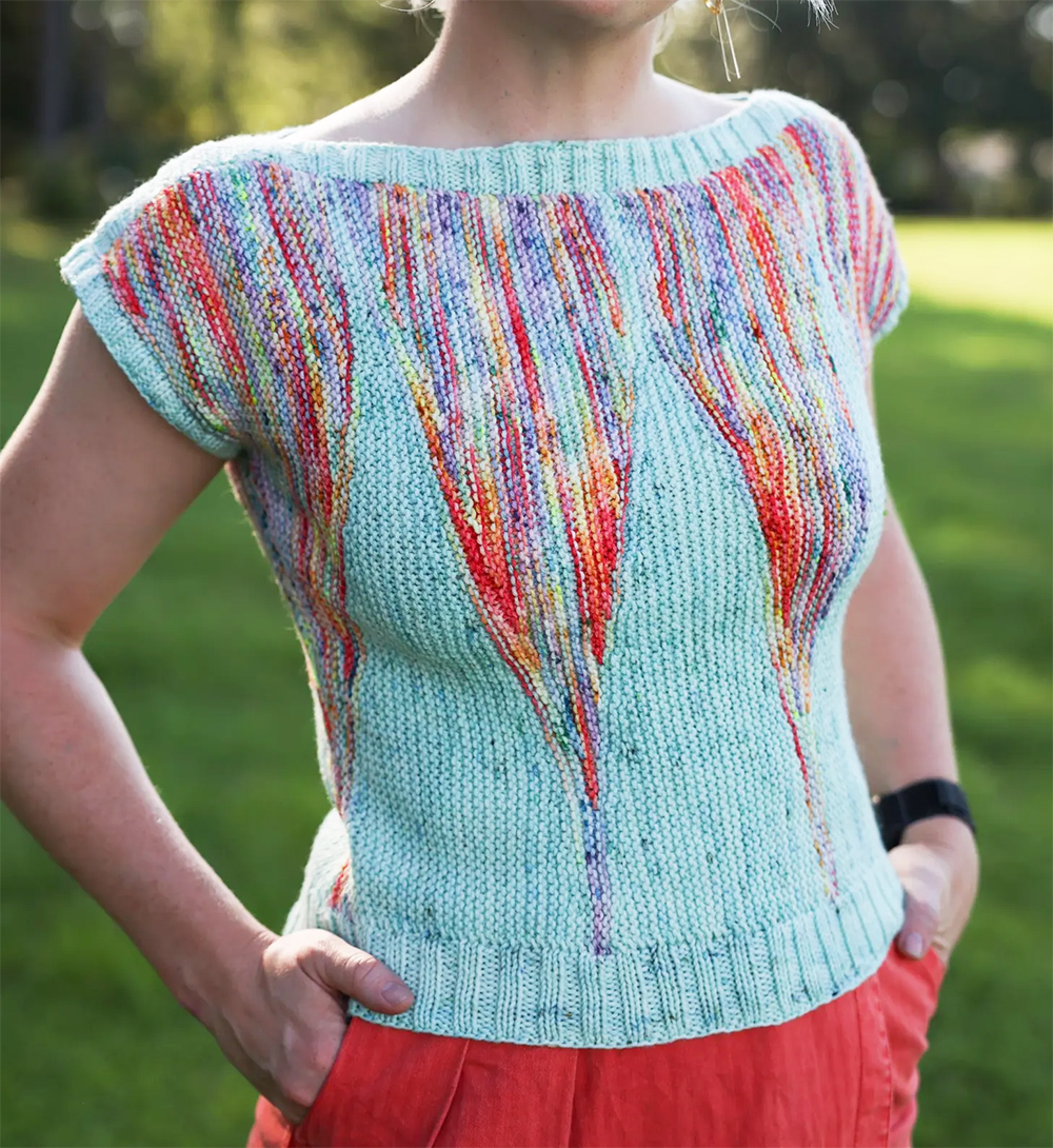 Champagne Shards Tee Knitting Pattern