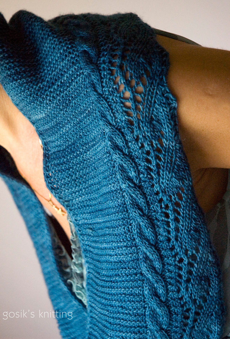 Free Knitting Pattern for Change of Heart Infinity Scarf Cowl