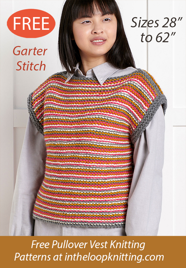 Free Change Your Stripes Vest Knitting Pattern
