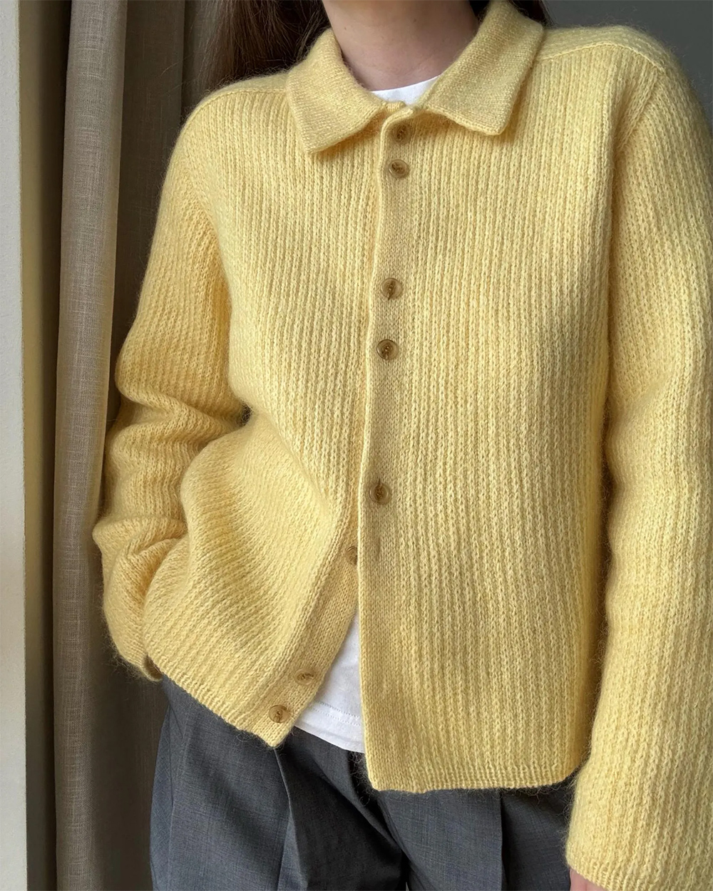 Chantal Collar Cardigan Knitting Pattern