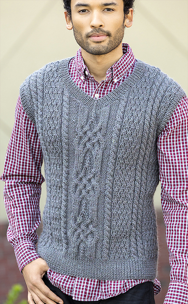 Free Vest Knitting Pattern Chapel Hill Men's Vest