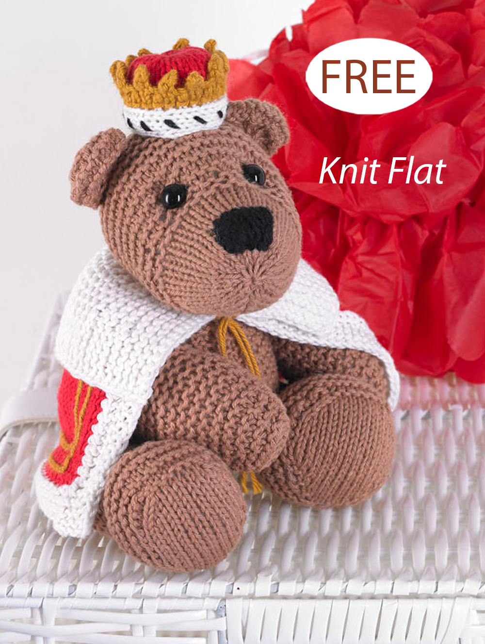 Royal Teddy Bear Knitting Pattern