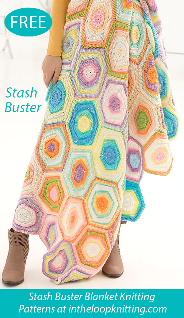 Free Stash Buster Charleston Garden Blanket Knitting Pattern