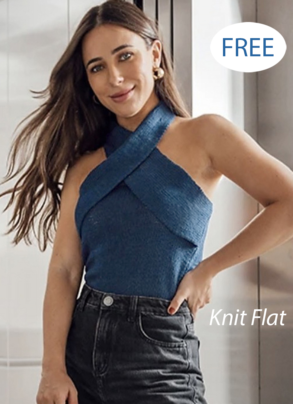 Free Charme Blouse Knitting Pattern