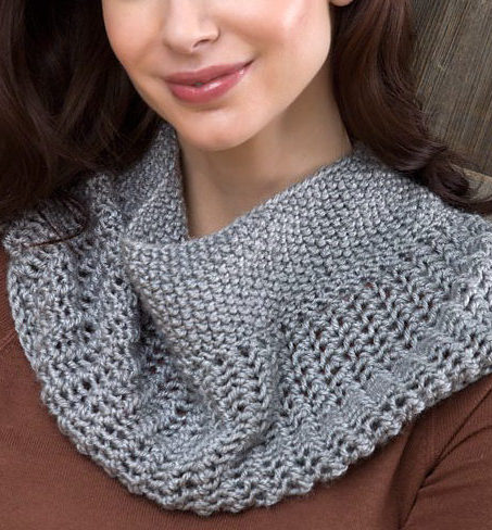 Free Knitting Pattern for Easy Charming Cowl