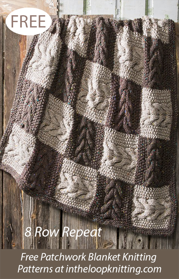 Free Chasing Cables Throw Knitting Pattern