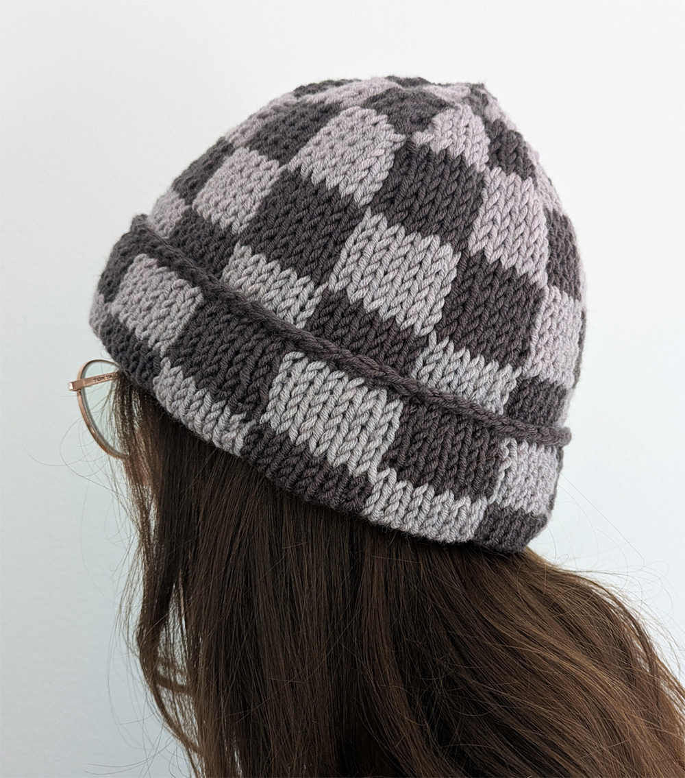 Free Knitting Pattern Chess Caro Hat