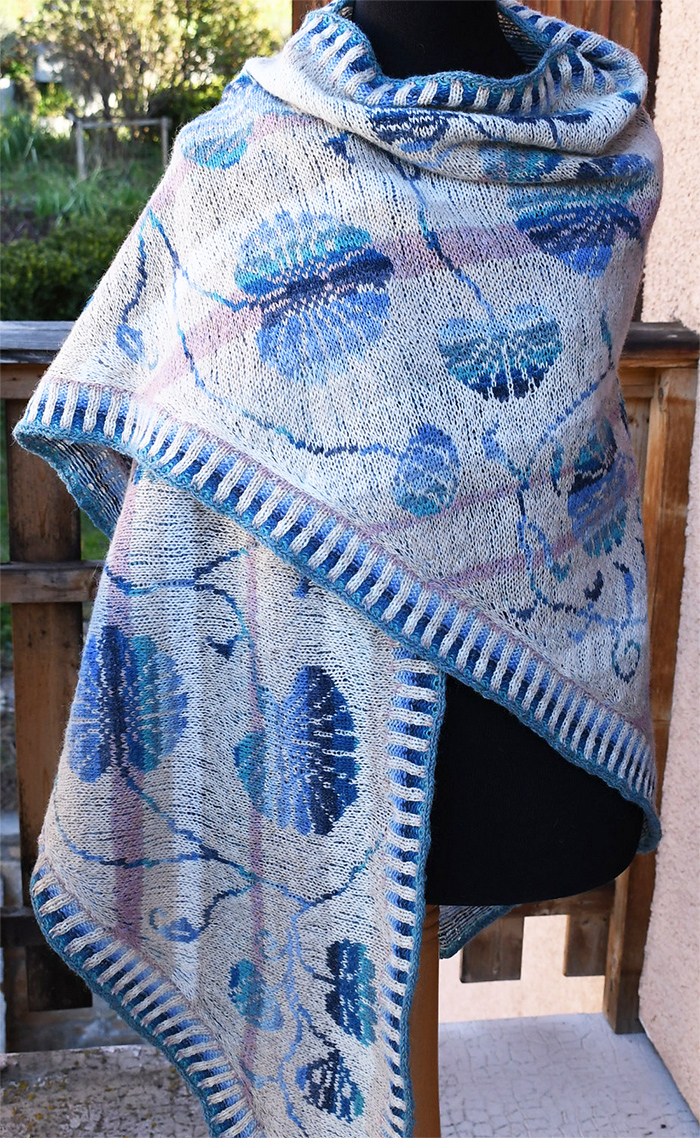 Free Honeysuckle Shawl Knitting Pattern