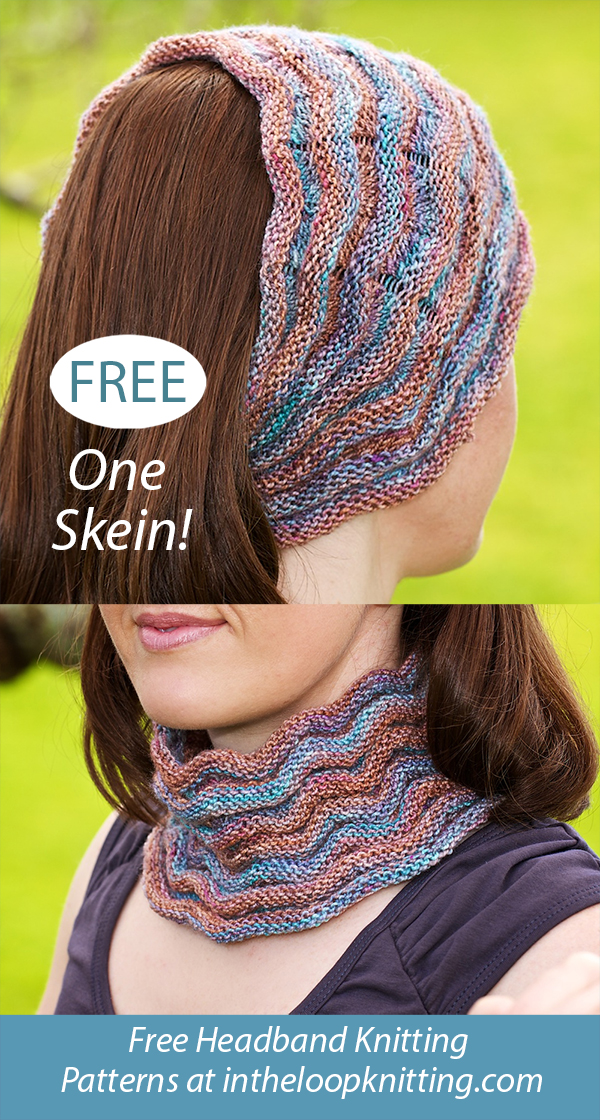 Free Chevron Headband and Cowl Knitting Pattern