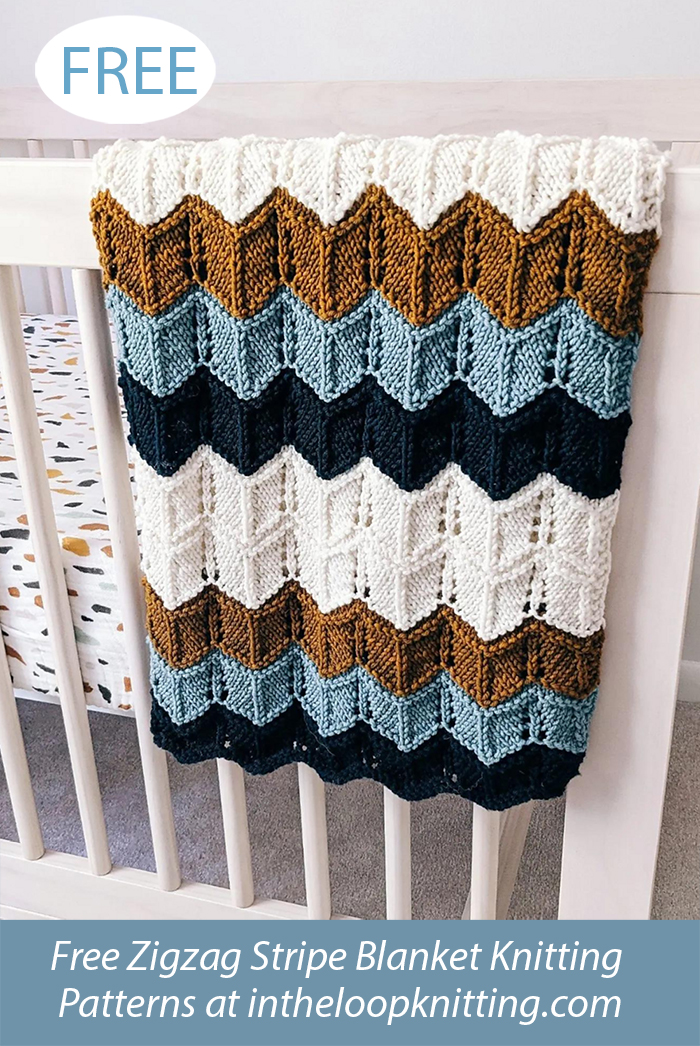 Free Chevron Knit Baby Blanket Knitting Pattern