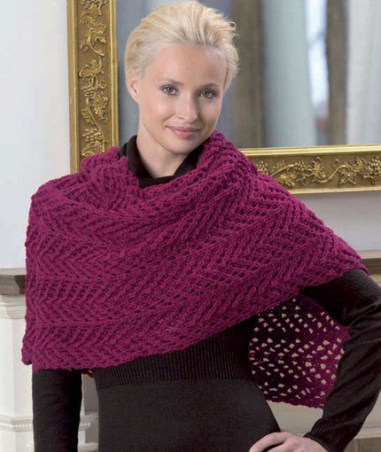 Free knitting pattern for Chevron Lace Shawl and more chevron knitting patterns