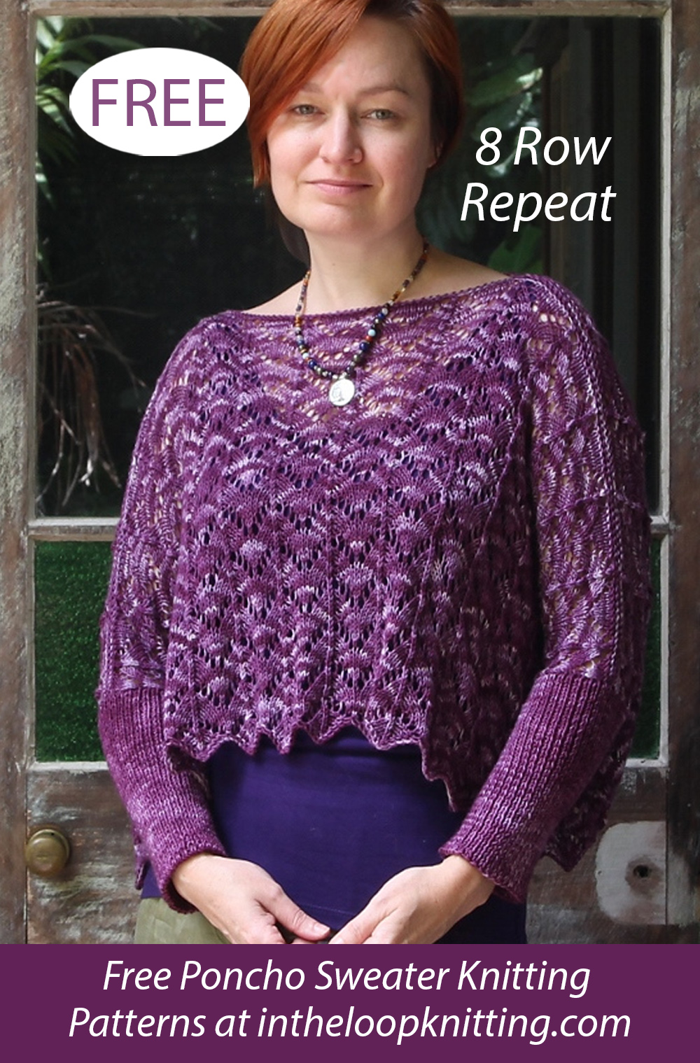 Free Chevron Linier Sweater Knitting Pattern