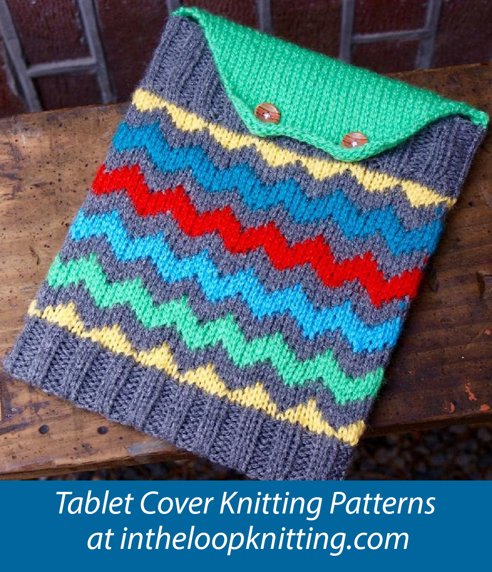 Chevron Madness iPad Sleeve Knitting Pattern