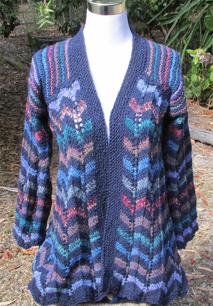 Chevronella Jacket Knitting Pattern