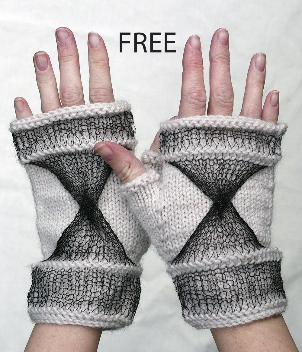 Chiaroscuro Fingerless Gloves Free Knitting Pattern