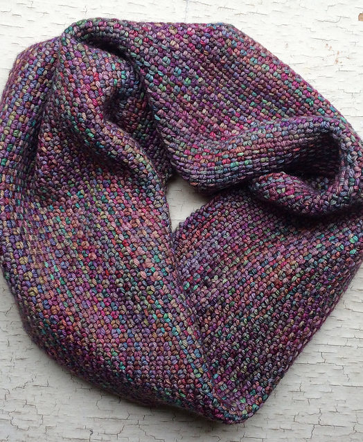 linen knit scarf