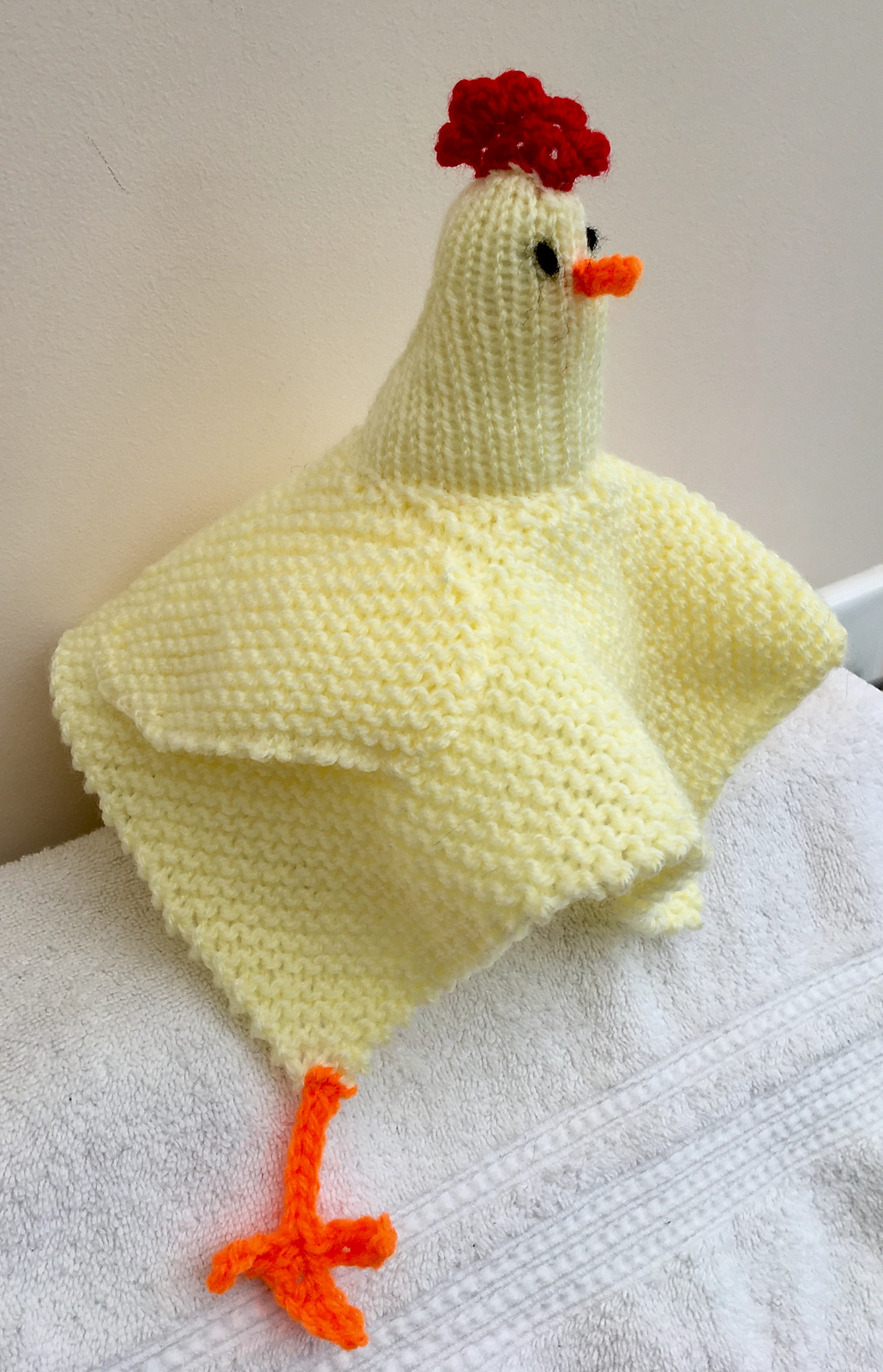 Free Knitting Pattern for Chicken Lovey