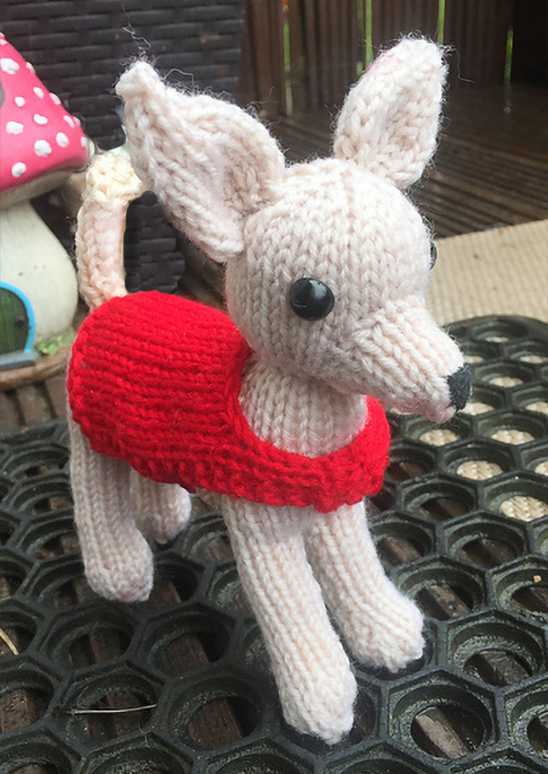 Knitting Pattern for Chico the Chihuahua Toy Dog