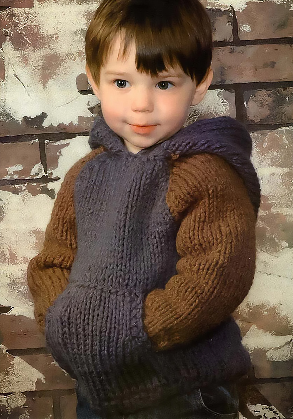 Knitting pattern for Child's Bulky Hoodie