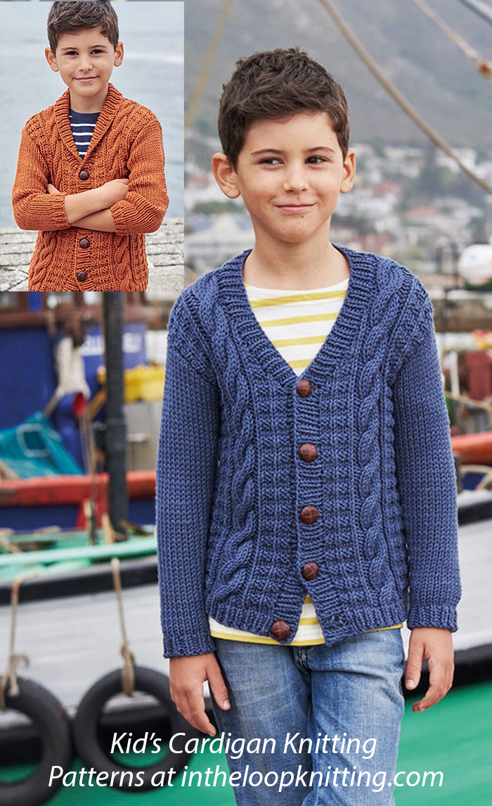 Cable Cardigans Knitting Pattern