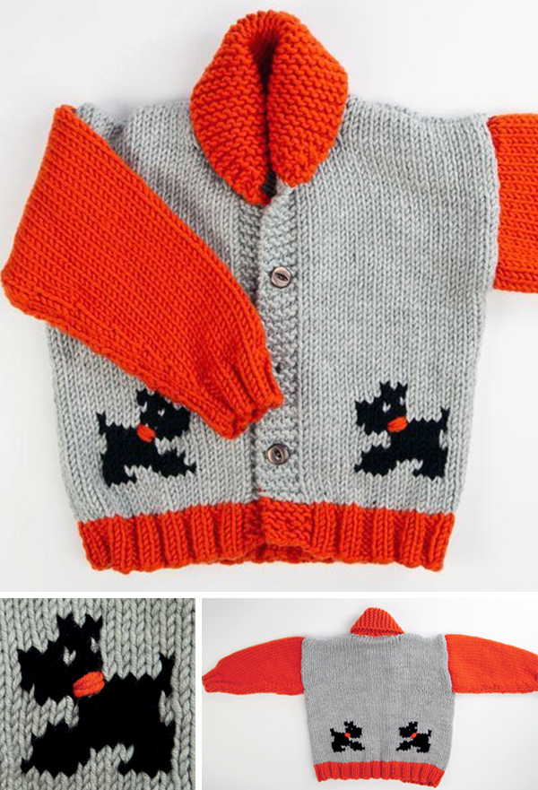 Free Knitting Pattern for Child's Chunky Dog Jacket