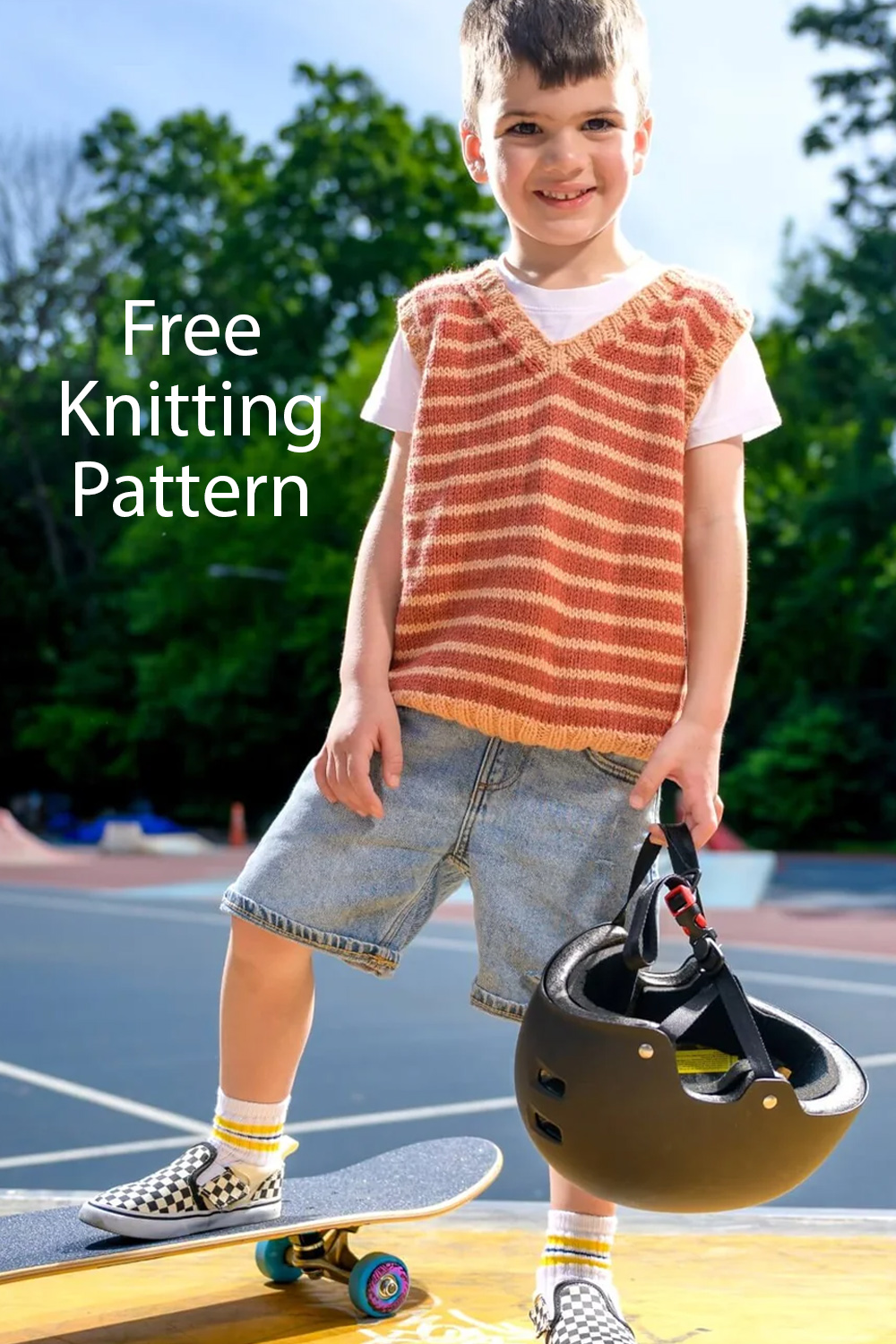 Free Child's Striped Vest Knitting Patterns