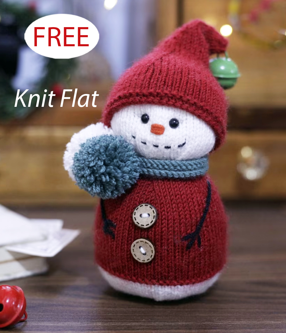 Knitting Pattern Chilly Snowman for Christmas