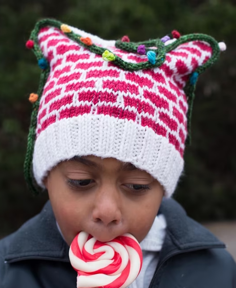 Chim Chim-in-ney Christmas Hat Knitting Pattern