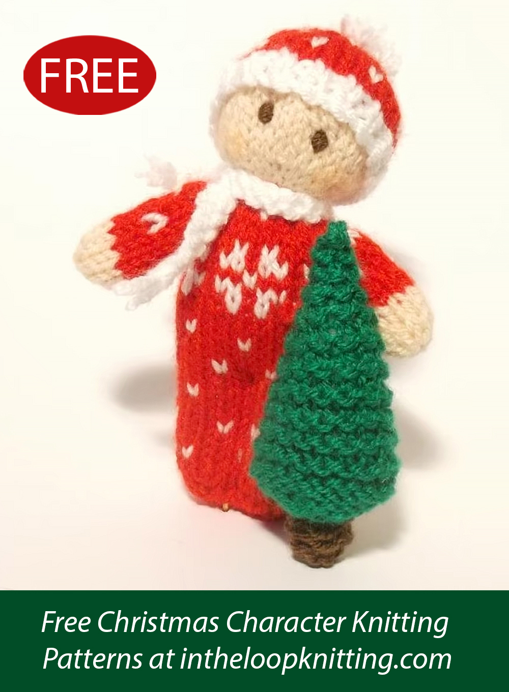Free Christmas Bitsy Baby Knitting Pattern