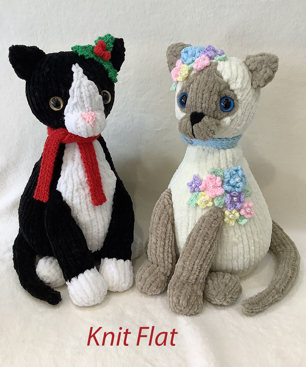 Free Christmas and Easter Cats Knitting Pattern