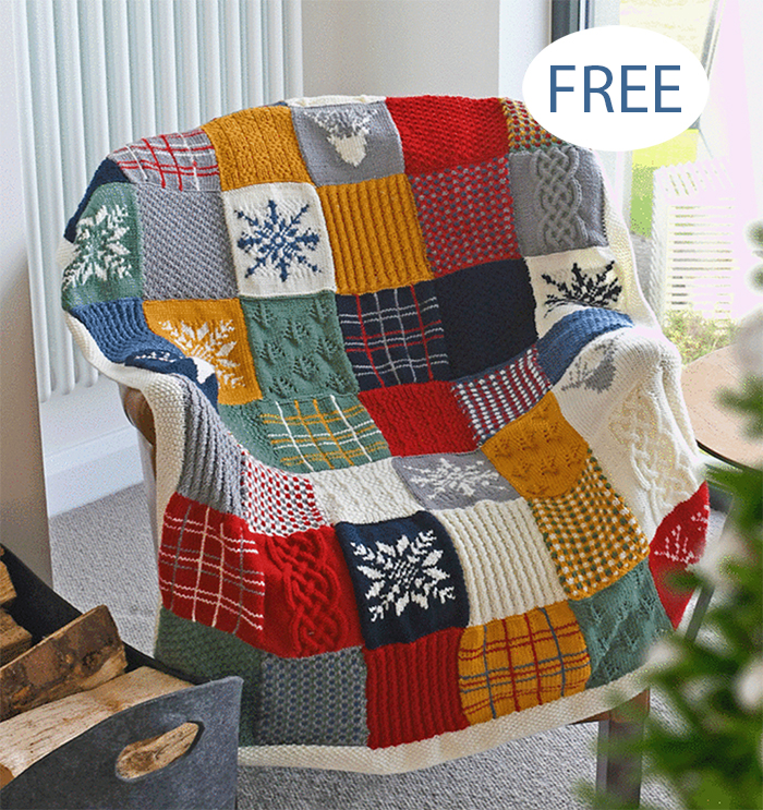 Free Christmas Highland BlanketKnitting Pattern
