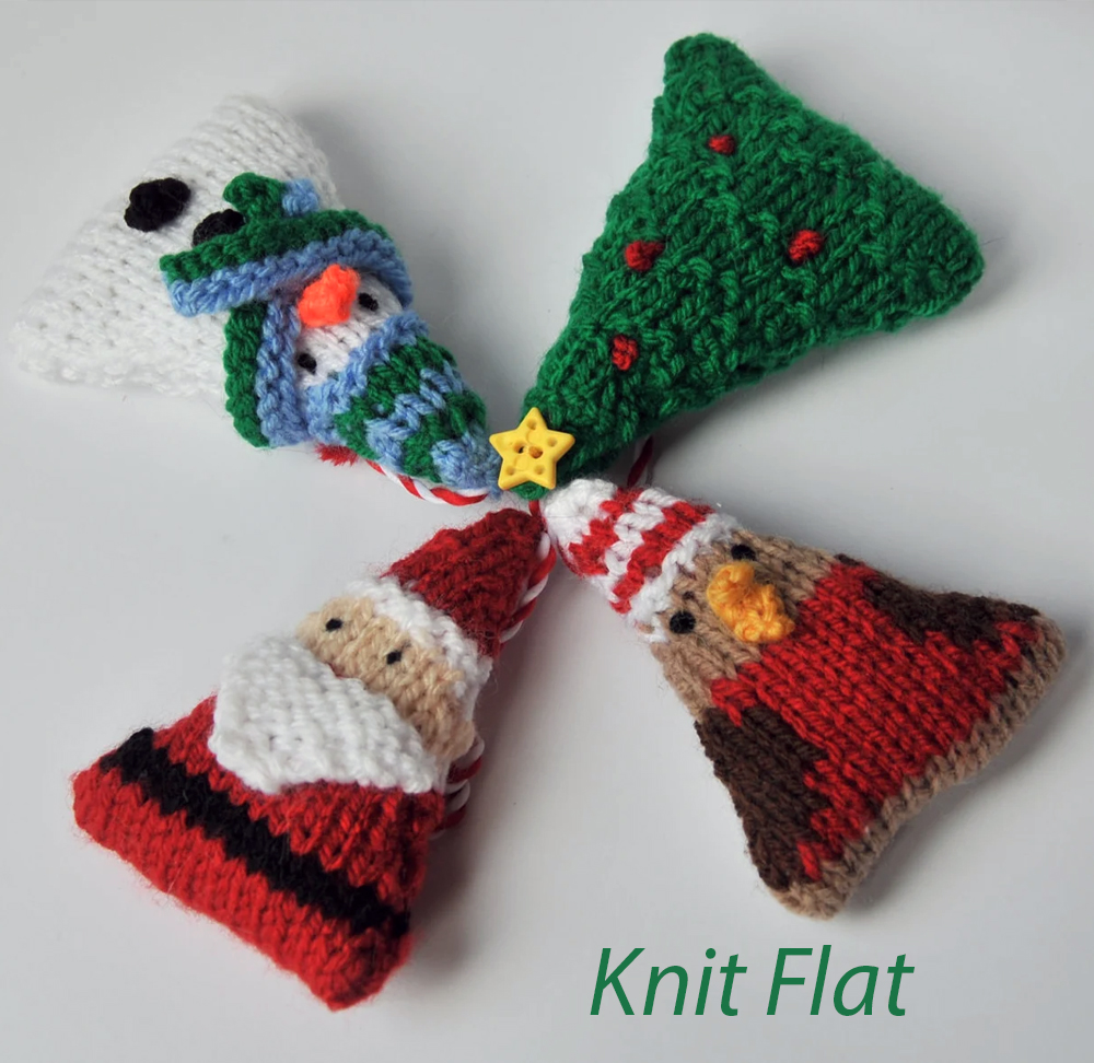 Knitting Pattern Tree-shaped Ornaments