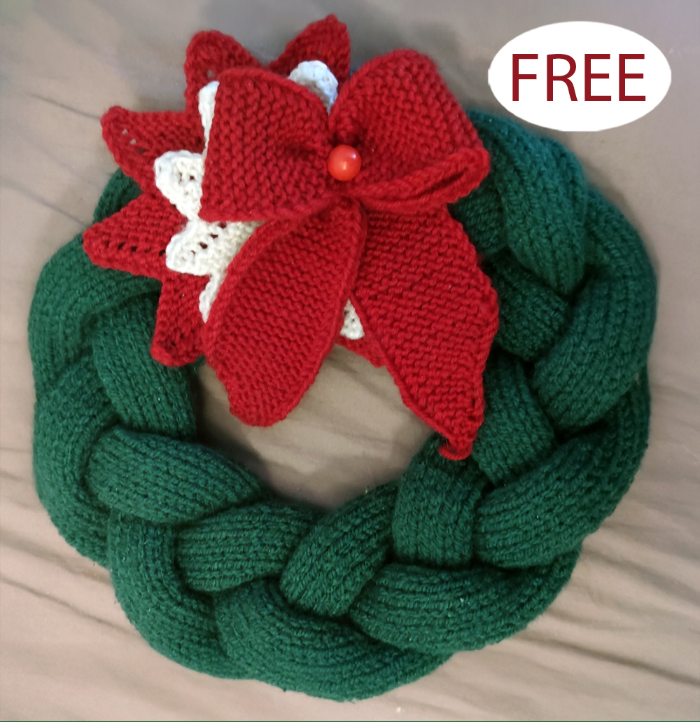 Free Christmas Wreath knitting patterns