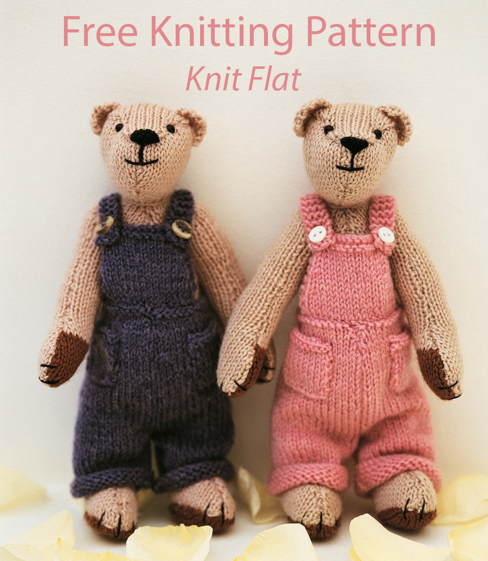 Christopher and Rosie Teddy Bear Knitting Pattern