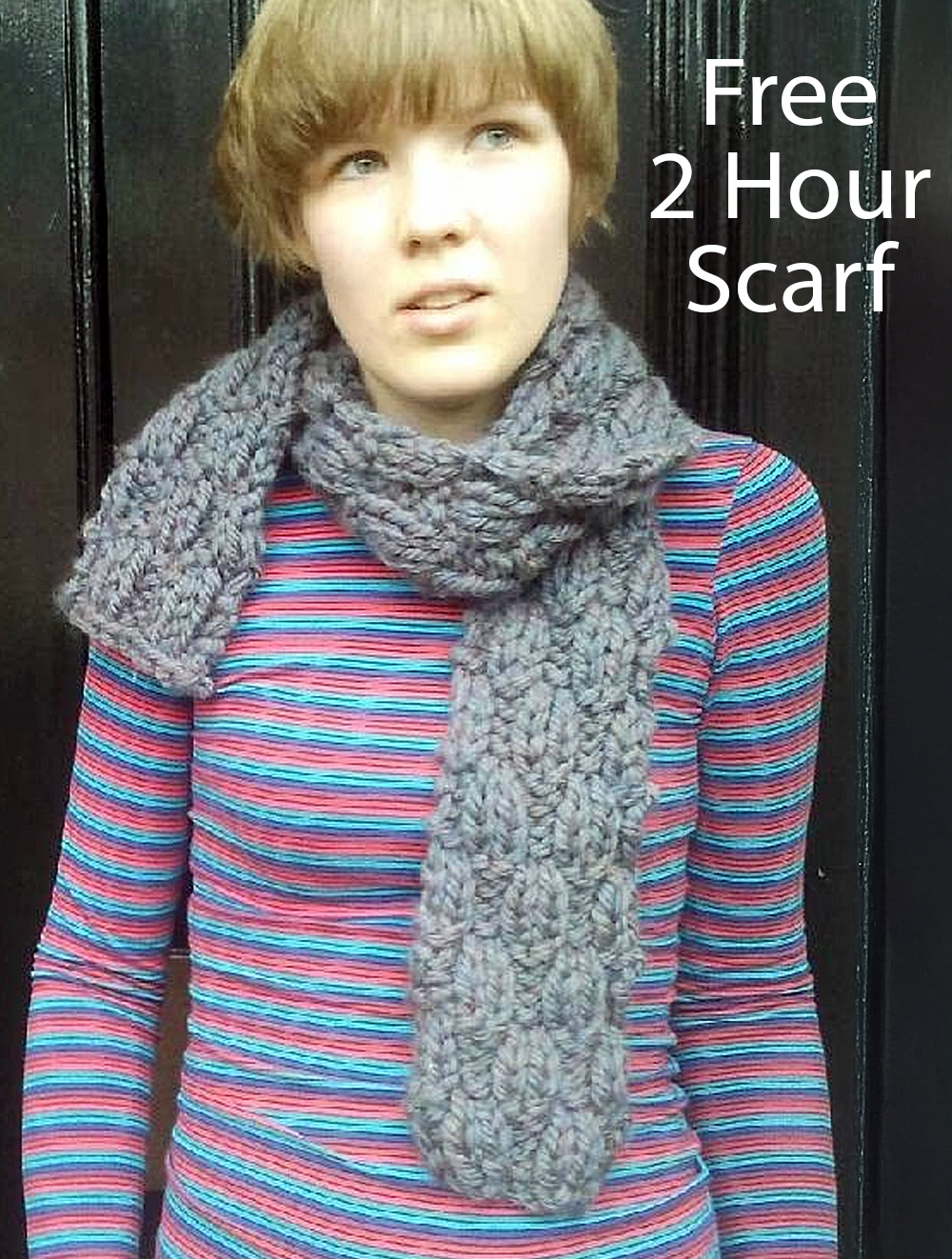 Free Chunky Woven Scarf Knitting Pattern