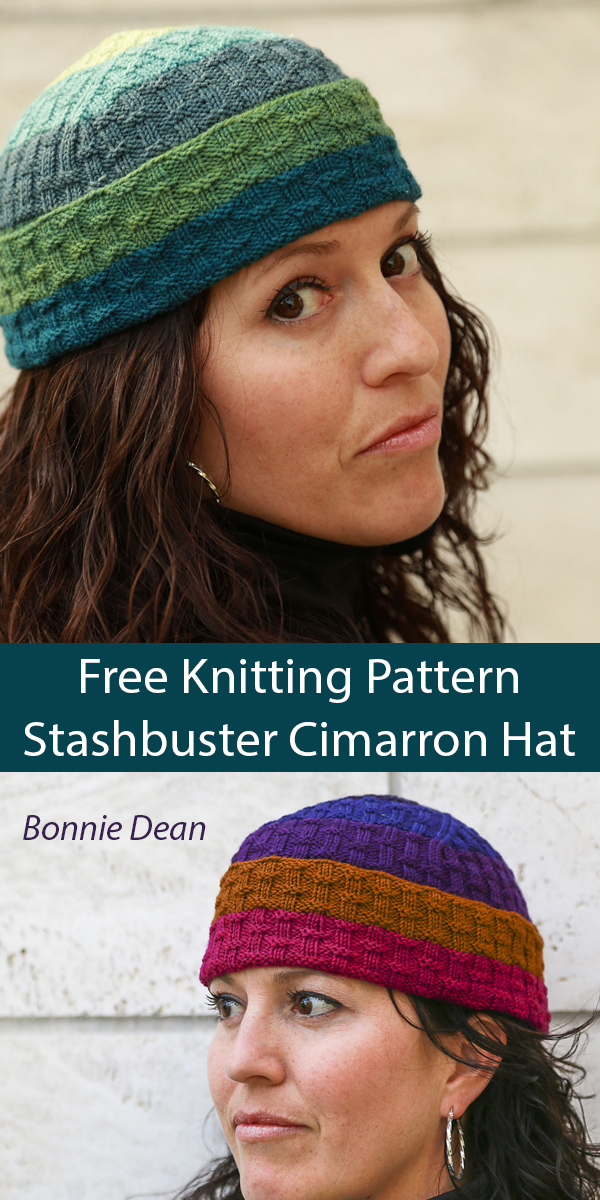 Cimarron Hat Free Knitting Pattern Stashbuster
