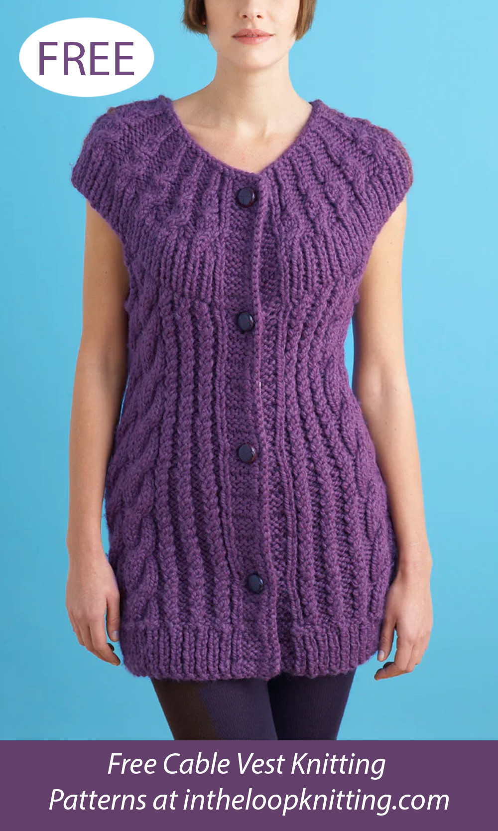 Free Circular Yoke Vest Knitting Pattern