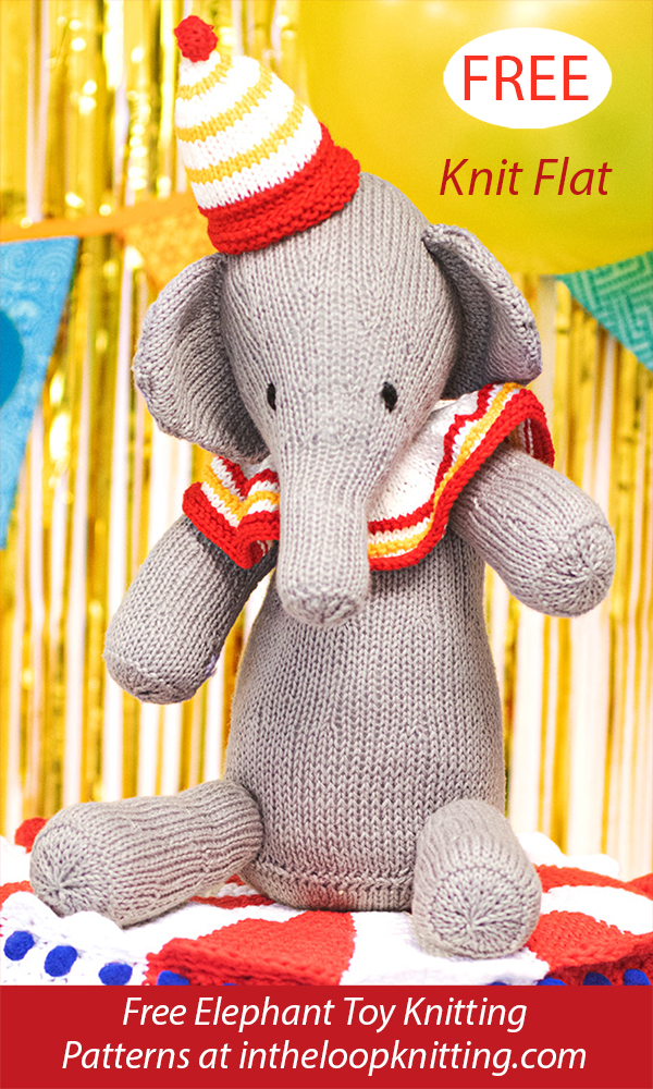 Free Circus Elephant Knitting Pattern