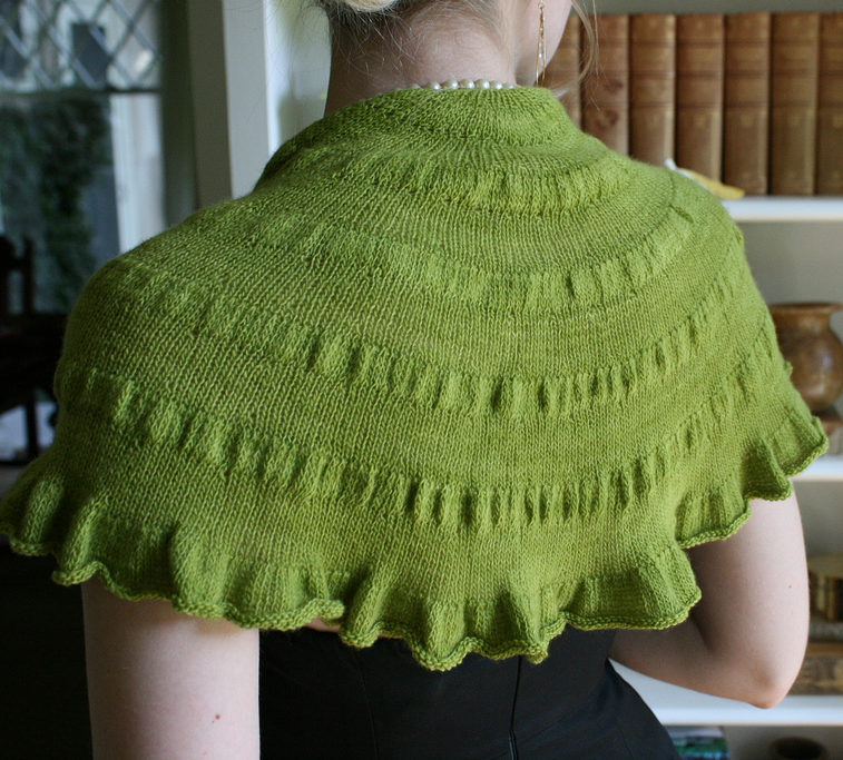 Free Knitting Pattern for Easy One Skein Citron Shawl