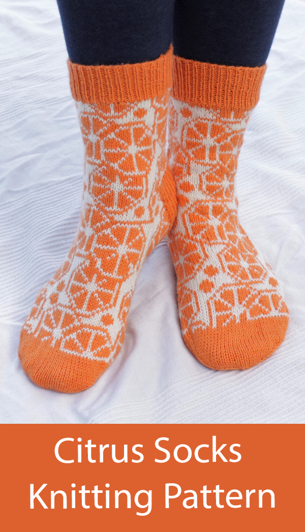 Citrus Socks Knitting Pattern