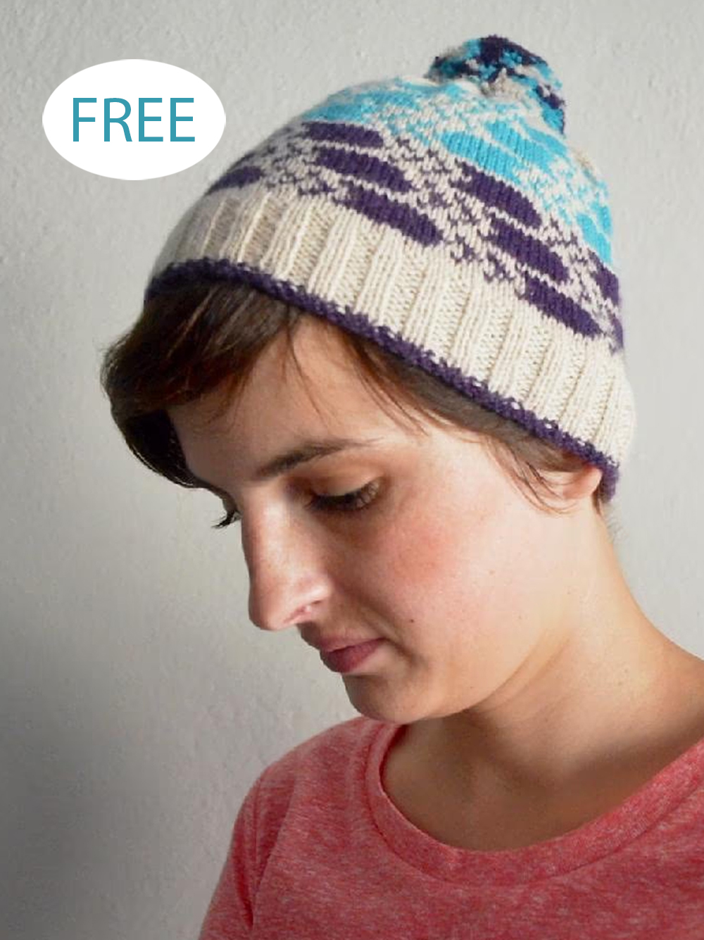 City Lights Beanie Arrow Knitting Pattern