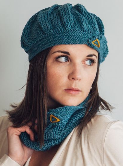Knitting Pattern for City Mouse Beret and Cowl