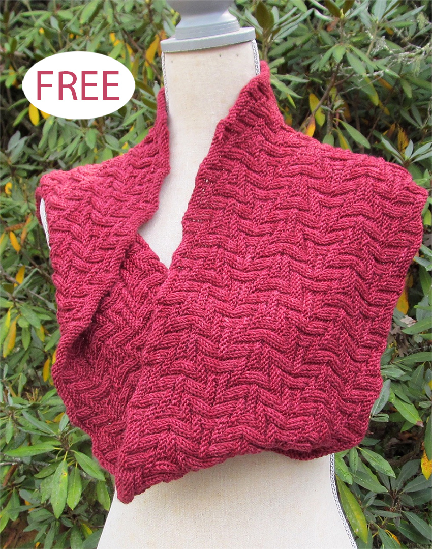 City Paths Cowl Free Knitting Pattern