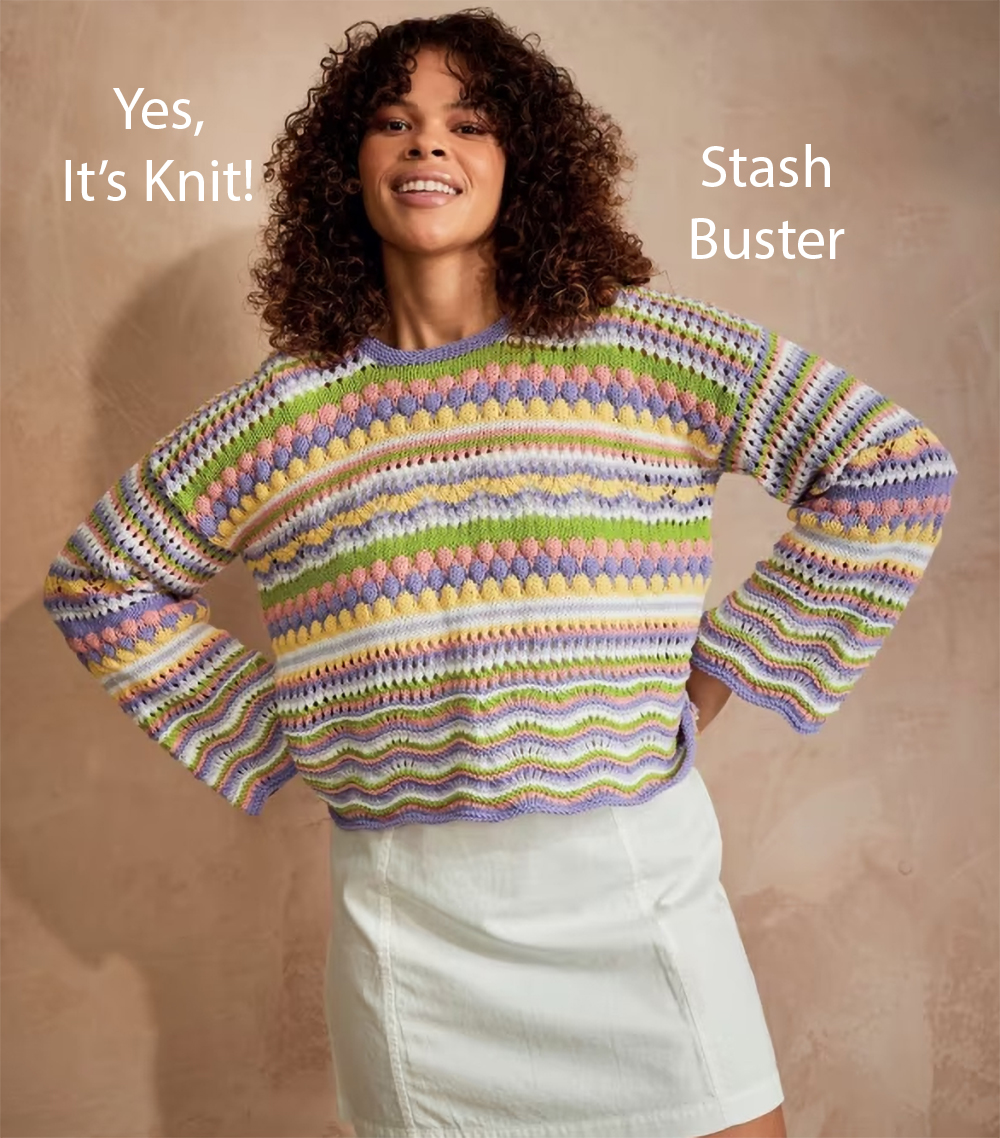 CityZen Cropped Sweater Knitting Pattern 